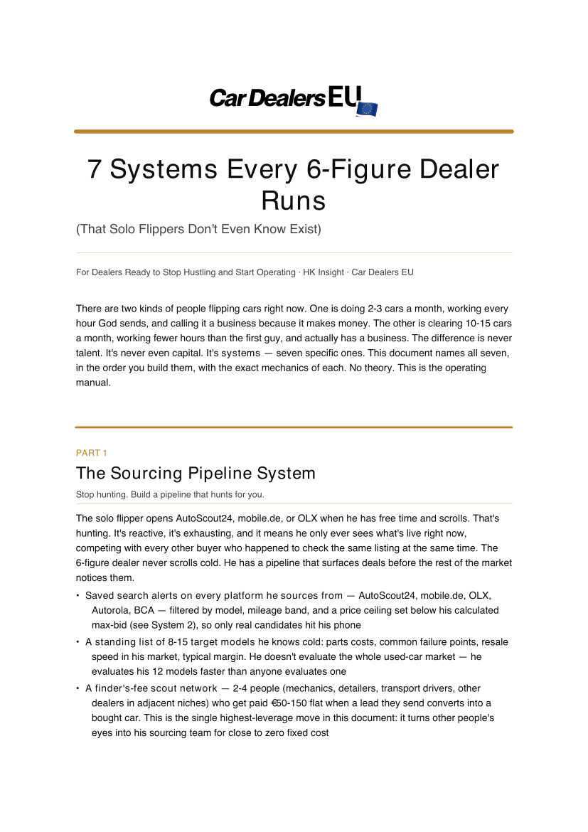 7 Systems Every 6-Figure Dealer Runs guide cover