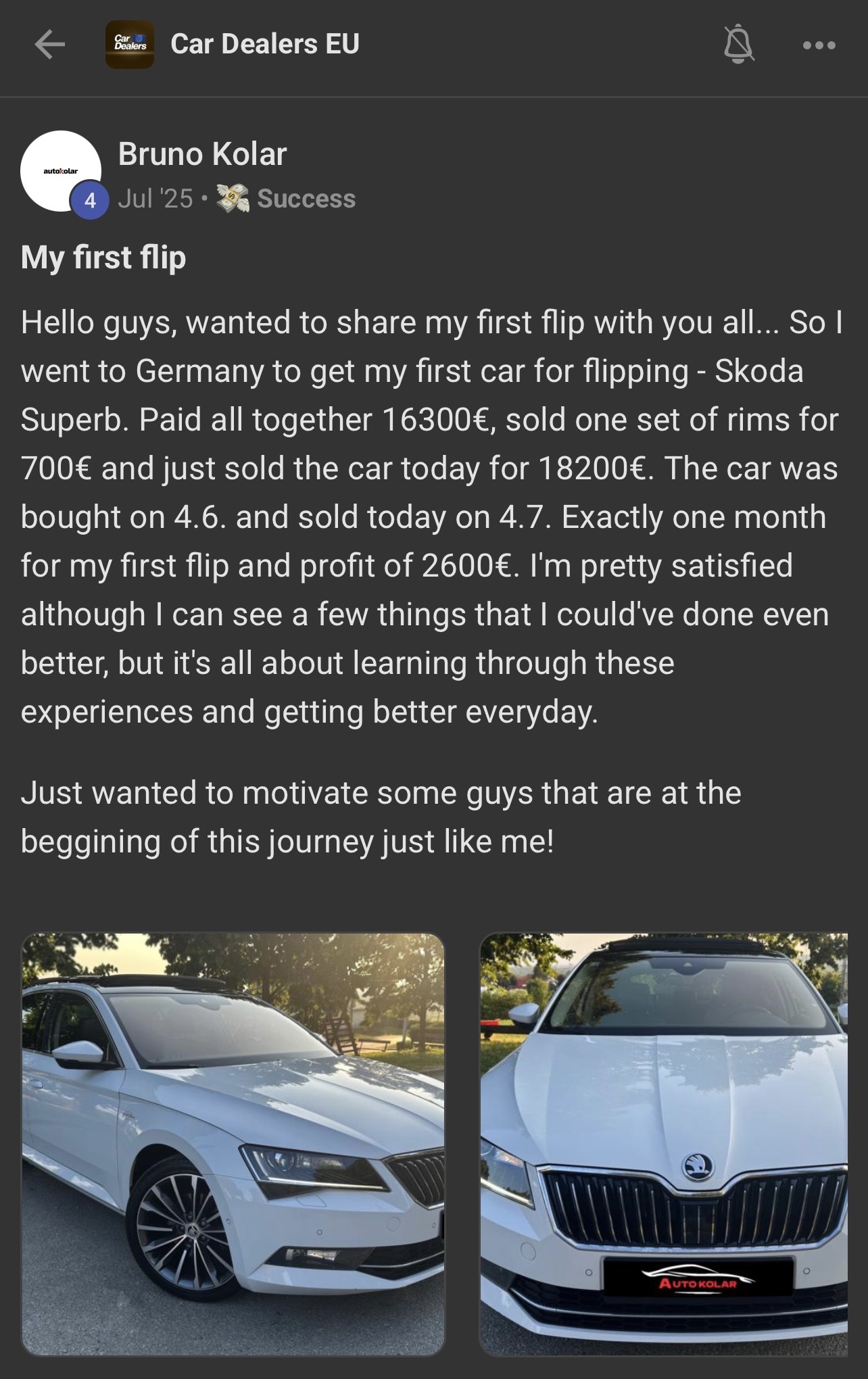 My first flip shared by Bruno Kolar